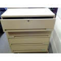 Beige 4-Drawer Card Cabinet 8" Drawers, Tool Machinist Cabinet